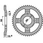 PBR ZĘBATKA TYLNA 274 41 C45 HONDA XL 200 PARIS DAKAR 84-90 (ŁAŃC. 520) (JTR277.41) (MADE IN ITALY)