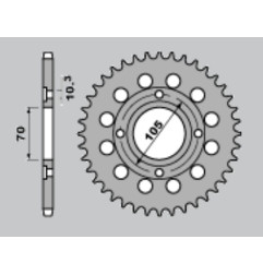 CHT WYPRZEDAŻ ZĘBATKA TYLNA 278 38 HONDA CB 250 360 400 73-79 (278-38) (JTR278.38)