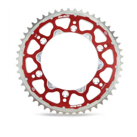 MOTO-MASTER ZĘBATKA TYLNA DUAL RING (STALOWO-ALUMINIOWA) 899 51 (89952) KOLOR CZERWONY KTM/HUSQVARNA/HUSABERG
