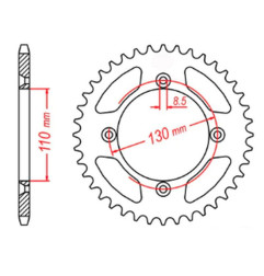 MTX PARTS ZĘBATKA TYLNA 4306 50 HONDA CR 80/85 '85-'07 (JTR215.50) (ŁAŃC. 420)