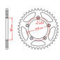MTX PARTS ZĘBATKA TYLNA 4552 48 KTM SX 65 '12-'18 (JTR894.48) (ŁAŃC. 420)