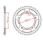 MTX PARTS ZĘBATKA TYLNA 4357 43 HONDA CB 600 HORNET '07-'13, CBR 600F '97-'98, '11-'14, CBF 600 '04-'07 (JTR1304.43) MTX PARTS ZĘBATKA TYLNA 4357 43 HONDA CB 600 HORNET '07-'13, CBR 600F '97-'98, '11-'14, CBF 600 '04-'07 (JTR1304.43)