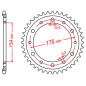 MTX PARTS ZĘBATKA TYLNA 4434 43 HONDA VFR750, VFR800 V-TEC '02-'14, VFR800X CROSSRUNNER '11-'15 (JTR1340.43) (ŁAŃC. 530)