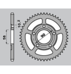 CHT WYPRZEDAŻ ZĘBATKA TYLNA 281 40 HONDA CRM 125 90-00 281 40 (604-40) (JTR604.40)