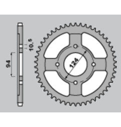 CHT WYPRZEDAŻ ZĘBATKA TYLNA 282 37 HONDA CB550 F 76-80 (282-37) (JTR282.37)