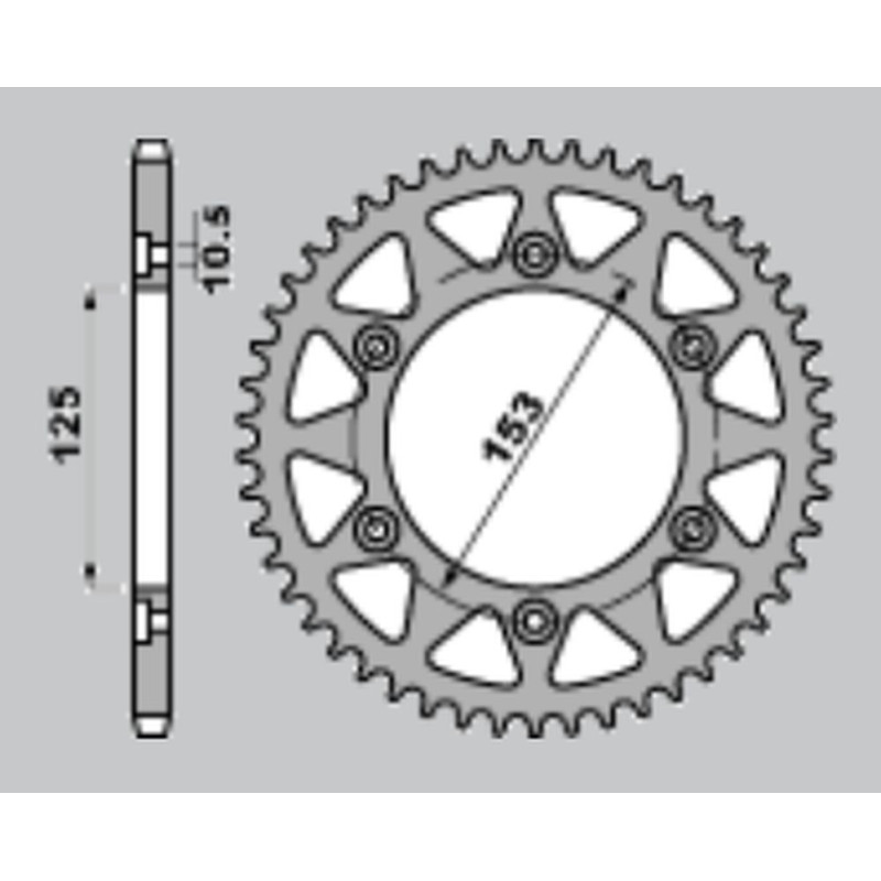 CHT WYPRZEDAŻ ZĘBATKA TYLNA HONDA CRF-L 4T CRF 250L '13-'20 , XR 250 R/L/R '91-'96 ,XR 600/650 '91-'20 288 50Z ERGAL