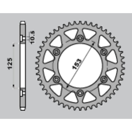 CHT WYPRZEDAŻ ZĘBATKA TYLNA HONDA CRF-L 4T CRF 250L '13-'20 , XR 250 R/L/R '91-'96 ,XR 600/650 '91-'20 288 50Z ERGAL