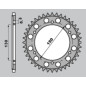 PBR PROMOCJA ZĘBATKA TYLNA 298 40 C45 HONDA NS 400R '85-'88, VFR 400R '86 (JTR298.40)* (ŁAŃC. 530) (MADE IN ITALY)
