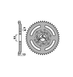 PBR ZĘBATKA TYLNA 4331 52 F DERBI 50 SENDA 96-99 (ŁAŃC. 420) (MADE IN ITALY)