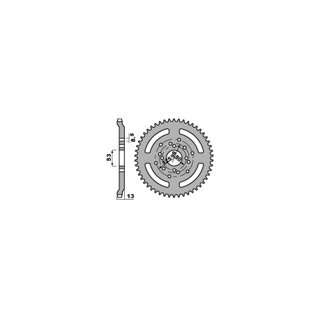 PBR ZĘBATKA TYLNA 4331 52 F DERBI 50 SENDA 96-99 (ŁAŃC. 420) (MADE IN ITALY)