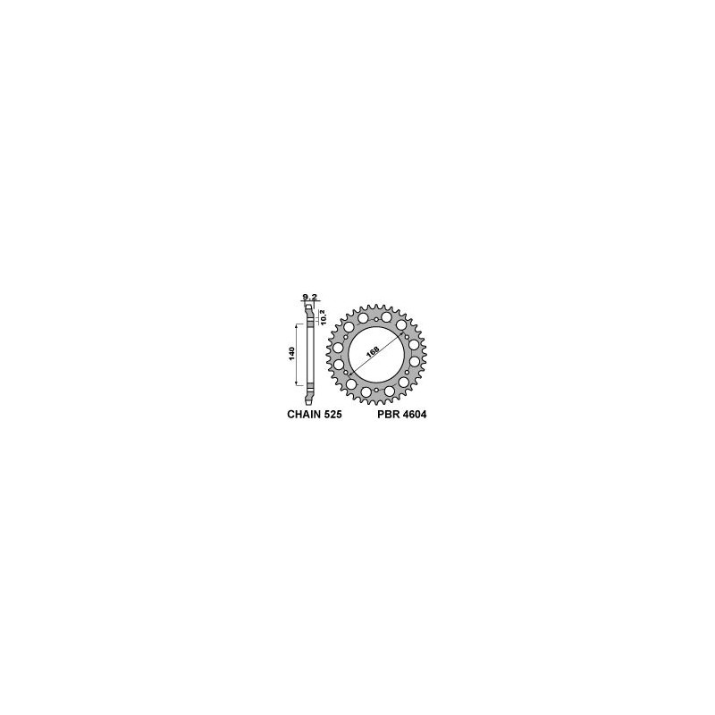PBR PROMOCJA ZĘBATKA TYLNA 4604 42 C45 HUSQVARNA NUDA 900R 12 (ŁAŃC. 525) (MADE IN ITALY)