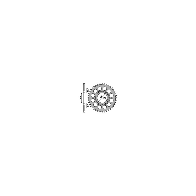 PBR ZĘBATKA TYLNA 814 44 C45 SUZUKI GSX 400 E 81-83 (ŁAŃC. 530) (MADE IN ITALY) PBR ZĘBATKA TYLNA 814 44 C45 SUZUKI GSX 400 E 81-83 (ŁAŃC. 530) (MADE IN ITALY)
