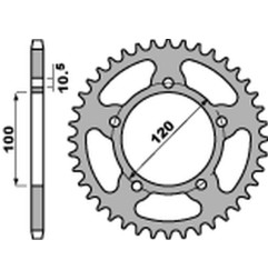 PBR ZĘBATKA TYLNA 4396 46 C45 APRILIA RSV 1000 MILE '98-'08, RSV4 1000 '09-'18, PEGASO 660 '07-'14 (JTR703.46)