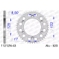 Zębatka tył aluminiowa Afam 11212N 43z rozmiar 520 MX Zębatka tył aluminiowa Afam 11212N 43z rozmiar 520 MX