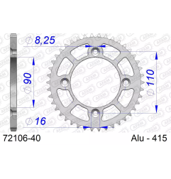 Zębatka tył aluminiowa Afam 72106 40z rozmiar 415