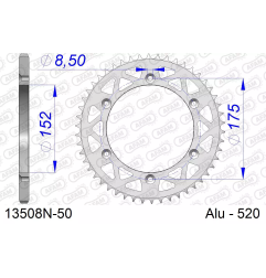 Zębatka tył aluminiowa Afam 13508N 50z rozmiar 520 MX