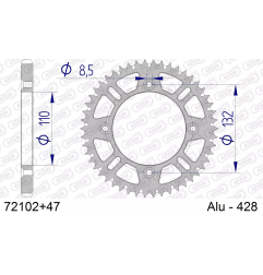 Zębatka tył aluminiowa Afam 72102 47z rozmiar 428 samoczyszcząca