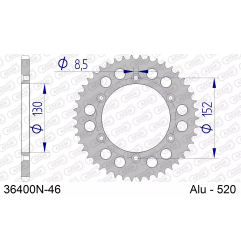 Zębatka tył aluminiowa Afam 36400N 46z rozmiar 520 MX