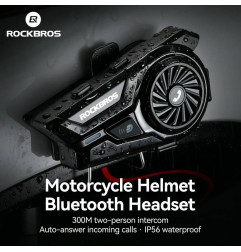 Interkom motocyklowy ROCKBROS R1 Bluetooth 6.0 - System komunikacji i dźwięku HiFi