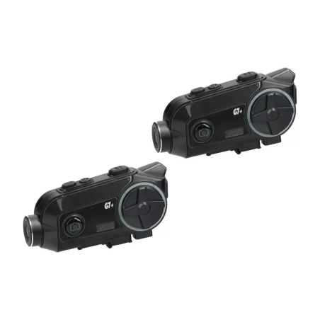 Interkomy motocyklowe SCS G7+ Bluetooth 500m WiFi kamera HD 2 kaski