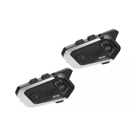 Interkomy motocyklowe SCS S-13 Bluetooth 500m 2 kaski