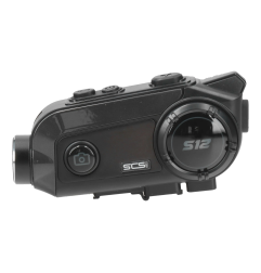Interkomy motocyklowe SCS S-12 Bluetooth 500m dual kamera 2 kaski