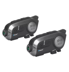 Interkomy motocyklowe SCS S-11 Bluetooth 800M Wifi Kamera 2K 2 kaski