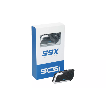 Interkom zestaw słuchawkowy motocyklowy SCS S-9X Bluetooth 1 kask
