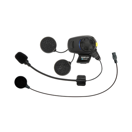 SENA INTERKOM MOTOCYKLOWY SMH5FM BLUETOOTH 3.0 DO 700M Z RADIEM FM ORAZ UNIWERSALNYM ZESTAWEM MIKROFONÓW (2 ZESTAWY)