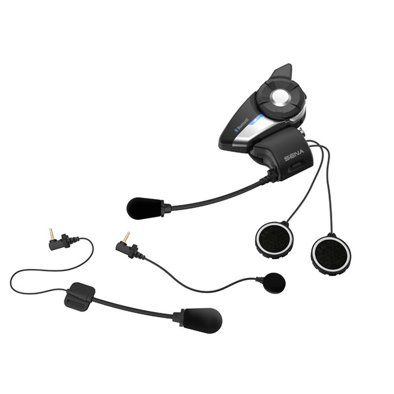 SENA INTERKOM MOTOCYKLOWY 20S EVO BLUETOOTH 4.1 DO 2000M Z HD SPEAKERS I UNI. ZESTAWEM MIKROFONÓW BEZ FM (2 ZESTAWY)