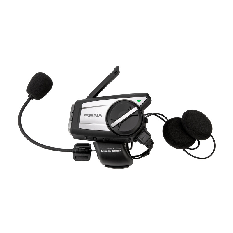 SENA INTERKOM MOTOCYKLOWY 50C-01 QUANTUM MESH 2.0 BLUETOOTH 5.0 DO 1600M Z KAMERĄ ULTRA HD 4K, FM ORAZ AUDIO HARMAN KARDON 1ZES.