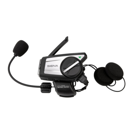 SENA INTERKOM MOTOCYKLOWY 50C-01 QUANTUM MESH 2.0 BLUETOOTH 5.0 DO 1600M Z KAMERĄ ULTRA HD 4K, FM ORAZ AUDIO HARMAN KARDON 1ZES.