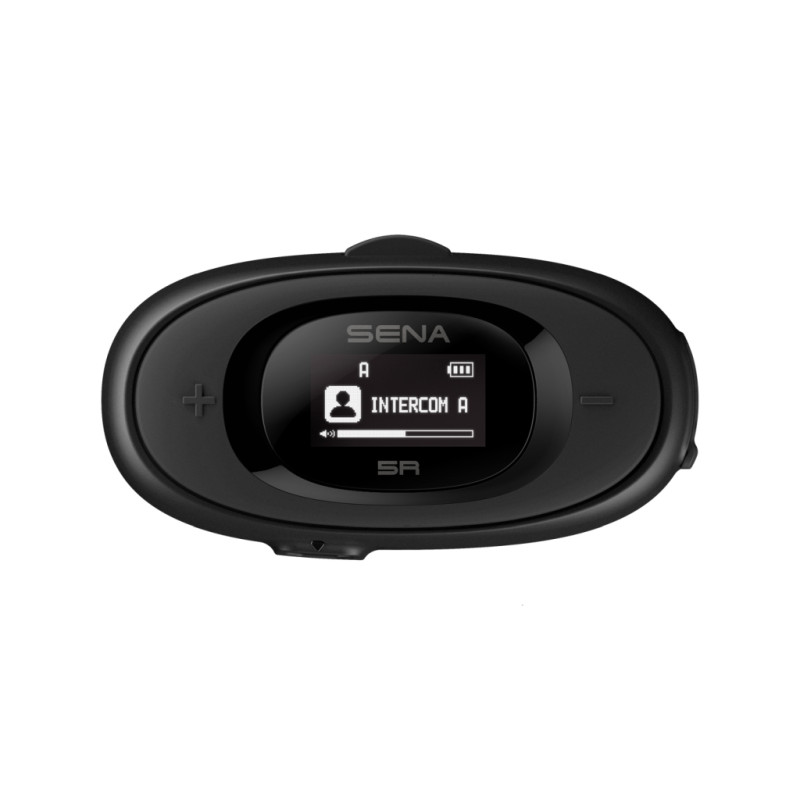 SENA INTERKOM MOTOCYKLOWY 5R BLUETOOTH 5.1 DO 700M Z WYŚWIETLACZEM LCD, HD SPEAKERS I UNI. ZESTAWEM MIKROFONÓW (2 ZESTAWY)
