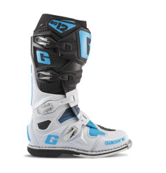 GAERNE BUTY CROSS/ENDURO MODEL SG-12 LIMITED EDITION BLACK/WHITE/CAROLINA BLUE KOLOR BIAŁY/CZARNY/NIEBIESKI ROZMIAR 43