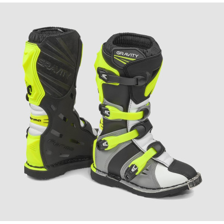 FORMA BUTY OFF ROAD/CROSS DZIECIĘCE/JUNIOR/KID GRAVITY KOLOR SZARY/BIAŁY/ZÓŁTY FLUO ROZMIAR 36
