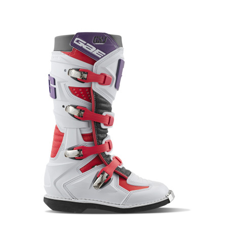 GAERNE BUTY CROSS/ENDURO JUNIOR/KID/DZIECIĘCE MODEL GX-J WHITE/RED/PURPLE KOLOR BIAŁY/CZERWONY/FIOLETOWY ROZMIAR 39