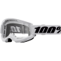 Gogle motocyklowe rowerowe MTB ENDURO ATV STRATA 2 BIAŁE - 100% transparentne
