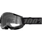 Gogle motocyklowe rowerowe MTB ATV STRATA 2 BLACK - 100% transparentne