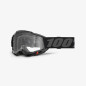 100 PROCENT GOGLE ACCURI 2 BLACK - CLEAR LENS - KOLOR CZARNY SZYBKA PRZEŹROCZYSTA