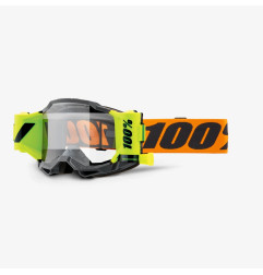 100 PROCENT GOGLE ACCURI 2 FORECAST ROLL-OFF ORANGE - KOLOR POMARAŃCZOWY/SZARY/ŻÓŁTY FLUO SZYBKA PRZEŹROCZYSTA