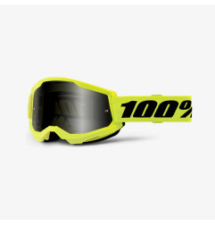 100 PROCENT GOGLE STRATA 2 SAND NEON YELLOW - SMOKE LENS - KOLOR ŻÓŁTY/CZARNY SZYBKA PRZYCIEMNIANA