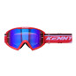 KENNY RACING GOGLE MODEL TRACK+ KID / JUNIOR / DZIECIĘCE RED - BLUE LENS - KOLOR CZERWONY/BIAŁY SZYBKA NIEBIESKIE LUSTRO