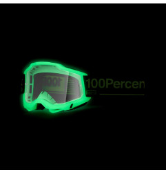 100 PROCENT GOGLE ACCURI 2 GLOW - CLEAR LENS - KOLOR SZARY/CZARNY SZYBKA PRZEŹROCZYSTA