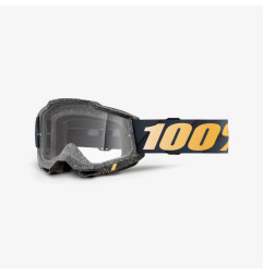 100 PROCENT GOGLE ACCURI 2 RISLAND - CLEAR LENS - KOLOR CZARNY/ŻÓŁTY SZYBKA PRZEŹROCZYSTA