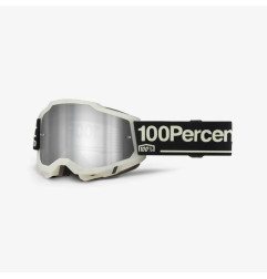 100 PROCENT GOGLE ACCURI 2 GLOW - MIRROR SILVER LENS - KOLOR SZARY/CZARNY SZYBKA SREBRNE LUSTRO
