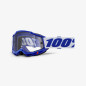 100 PROCENT GOGLE ACCURI 2 ENDURO MOTO BLUE - DUAL CLEAR LENS - KOLOR NIEBIESKI/BIAŁY SZYBKA PRZEŹROCZYSTA PODWÓJNA