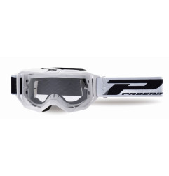 PROGRIP GOGLE PG3300-323 TR VISION KOLOR BIAŁY MAT (SZYBA PG3310 PRZEZROCZYSTA ANTISCRATCH, NO FOG, ANTI UV)
