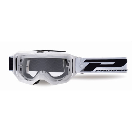 PROGRIP GOGLE PG3300-323 TR VISION KOLOR BIAŁY MAT (SZYBA PG3310 PRZEZROCZYSTA ANTISCRATCH, NO FOG, ANTI UV)