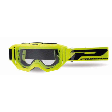 PROGRIP GOGLE PG3300-310 TR VISION KOLOR ŻÓŁTY FLUO MAT (SZYBA PG3310 PRZEZROCZYSTA ANTISCRATCH, NO FOG, ANTI UV)