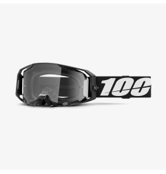 100 PROCENT GOGLE ARMATIC BLACK - CLEAR LENS - KOLOR CZARNY/BIAŁY SZYBA PRZEŹROCZYSTA